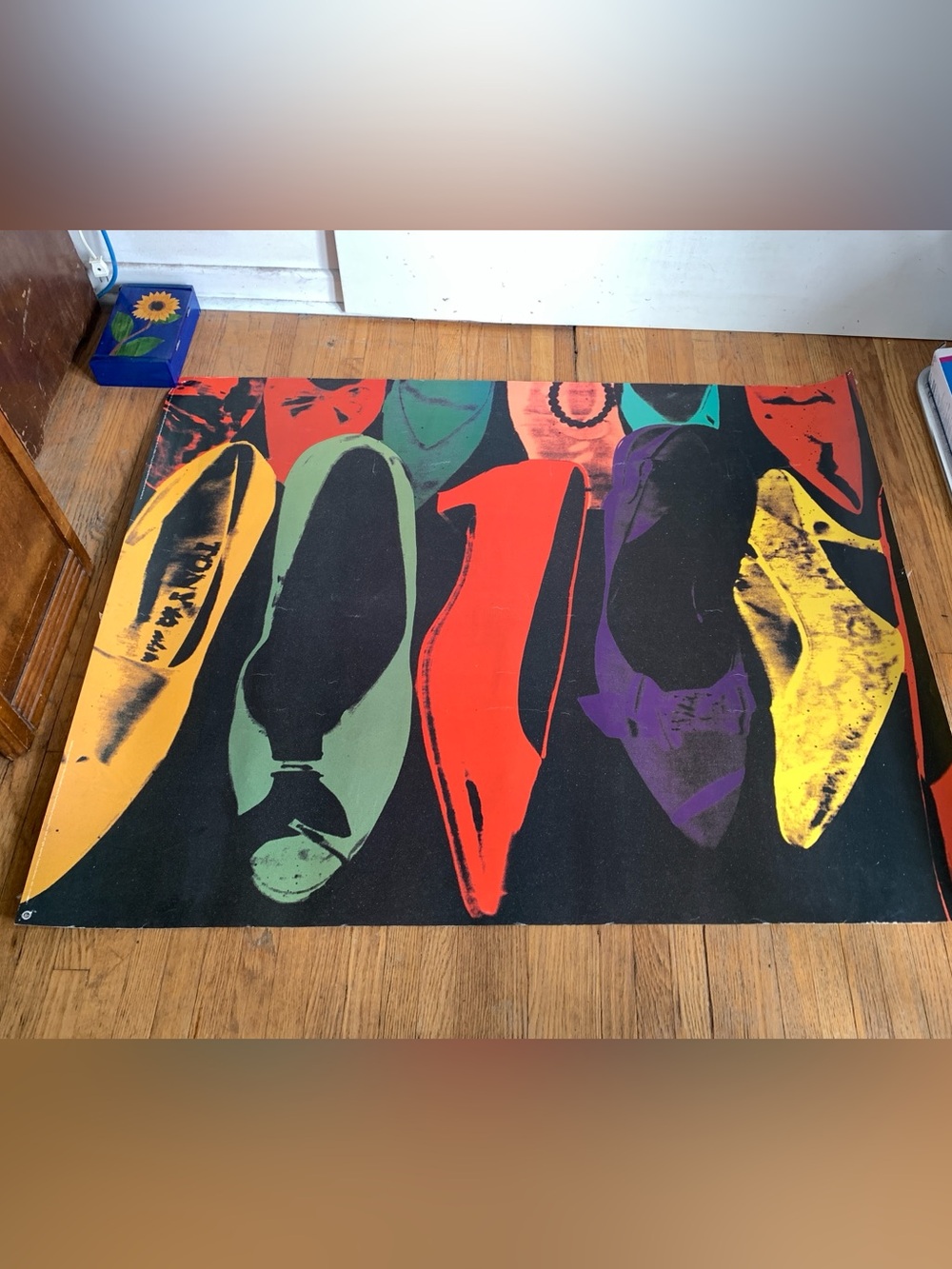 LARGE! Vintage Andy Warhol “SHOES” Print 50”x 38”